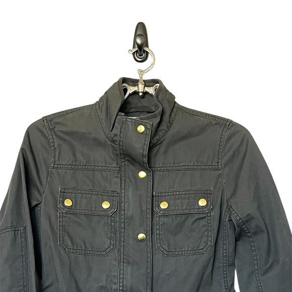 J. Crew Relaxed Boyfriend Field Green Jacket Utility Jacket Military Size XXS - Picture 6 of 9